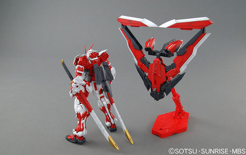 现货 万代MG129 红异端 改 Astray Red红迷茫红色异端改高达 拼装 - 图2
