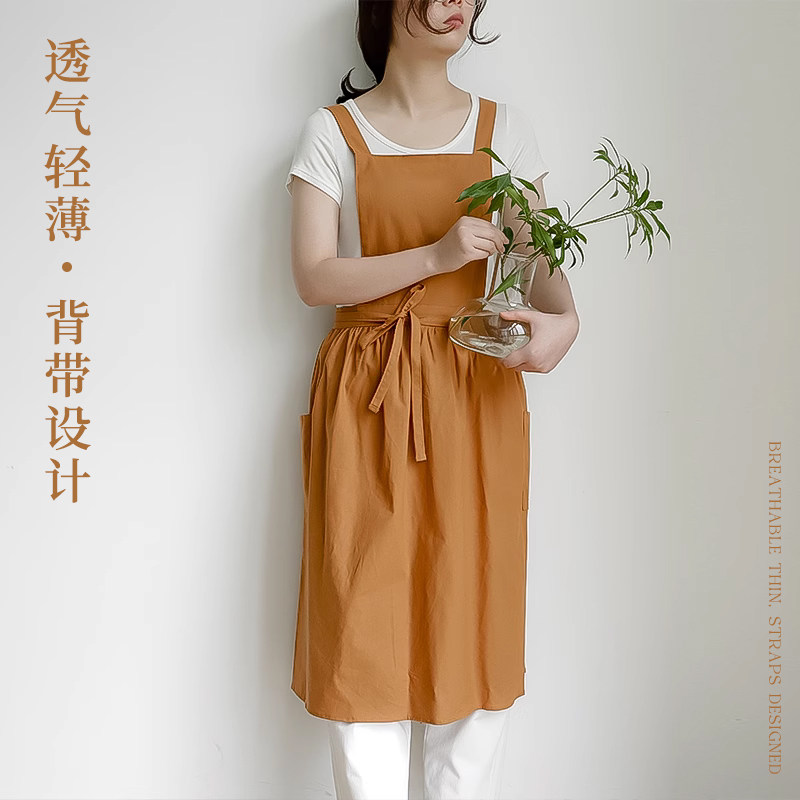 三木青禾围裙定制花艺烘焙厨房家用花店美甲女高颜值年轻款防泼水,淘宝优惠券,粉丝福利购,淘宝优惠卷