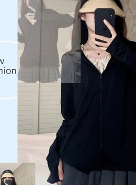 跨境冰丝防晒衣女长袖夏季新款防紫外线透气空调服开衫轻薄外