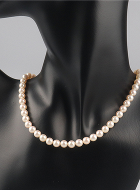 「95新」MIKIMOTO(御木本)海水珍珠串珠项链925 37cm高级RECLO