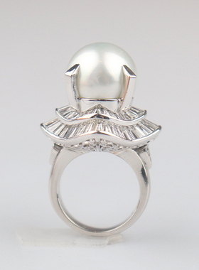 中古「95新」南洋珍珠戒指