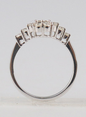 BRANDOFF花型钻石戒指14K白金