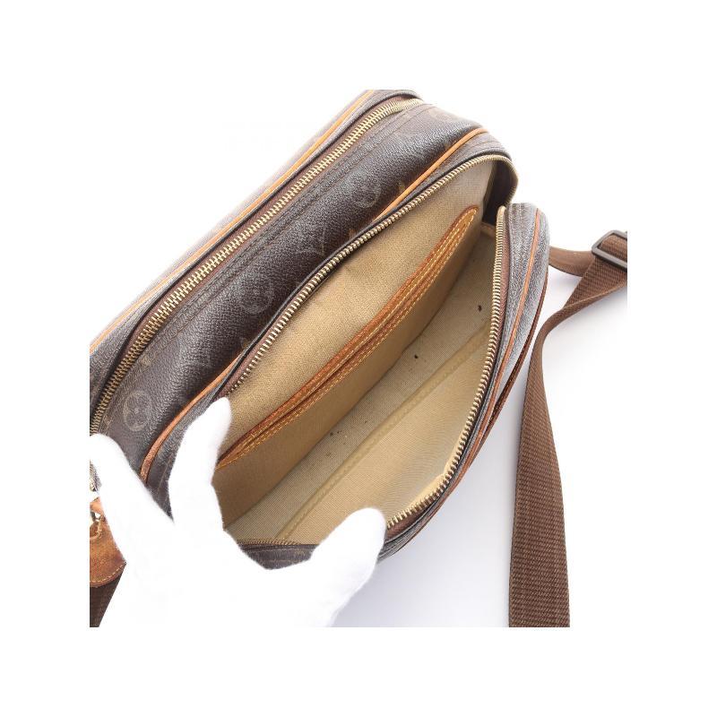 中古LV路易威登女包B级9新Reporter PM记者包涂层防水帆布斜挎包 - 图1