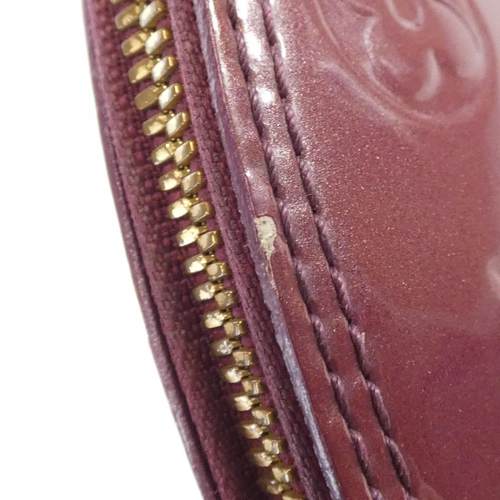 中古LV路易威登女包B级9新Vernis Alma贝壳包漆皮手提包 - 图2