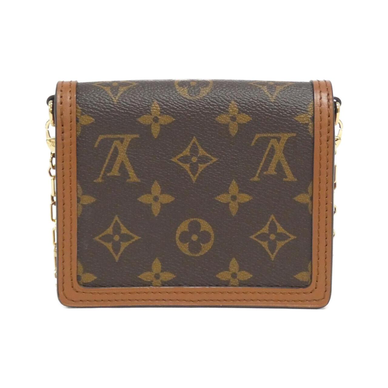 中古LV路易威登女包95新Reverse Pico Dauphine达芙妮斜挎包链条