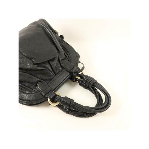 中古Bally巴利女包B级9新Handbag手包牛皮手提包黑色 - 图3