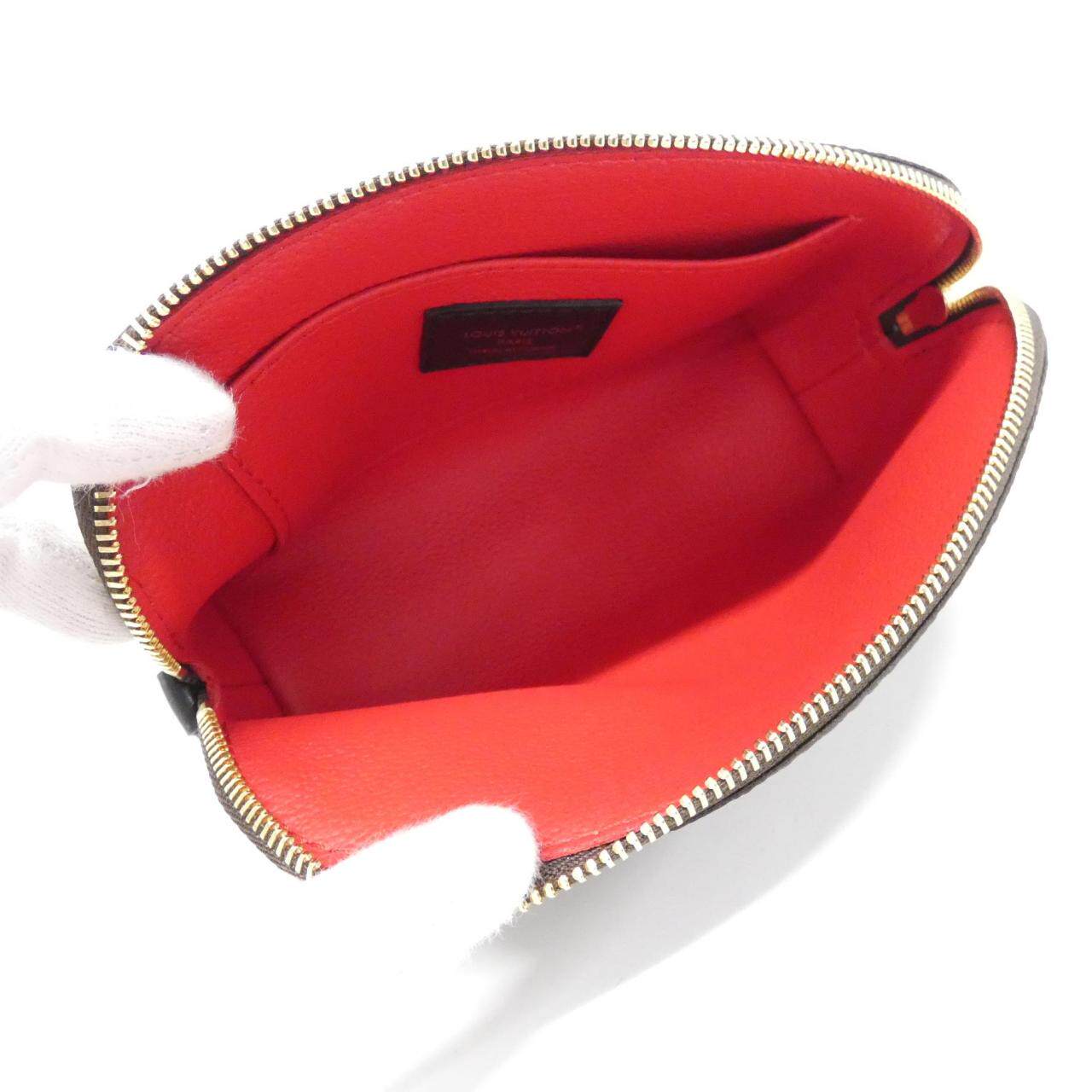 中古LV路易威登女包A级95新Pochette Cosmetic老花手拿包 - 图3