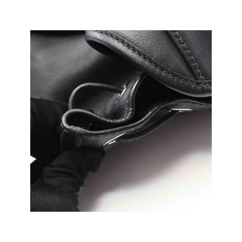 中古Prada普拉达女包A级95新Backpack背包牛皮双肩包黑色 - 图3