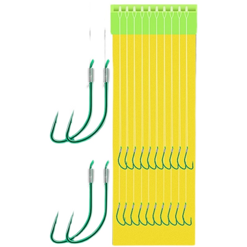进口秋田狐成品子线双钩绑好短款鱼钩野钓鲫鱼小白专用全套钓鱼钩-图3