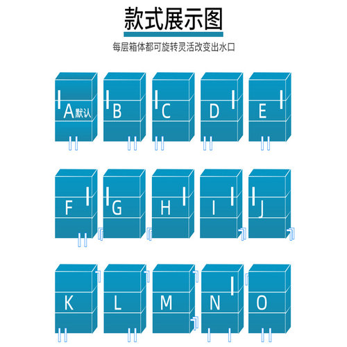 鱼缸金鱼过滤箱庭院锦鲤鱼池周转箱上置滴流盒水循环系统diy定制 - 图2