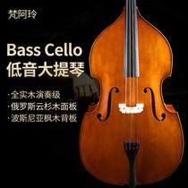 Van Aileen D003 Low tone cello Import material Cello Full Solid Wood Large Bex Adult Children Early School Play