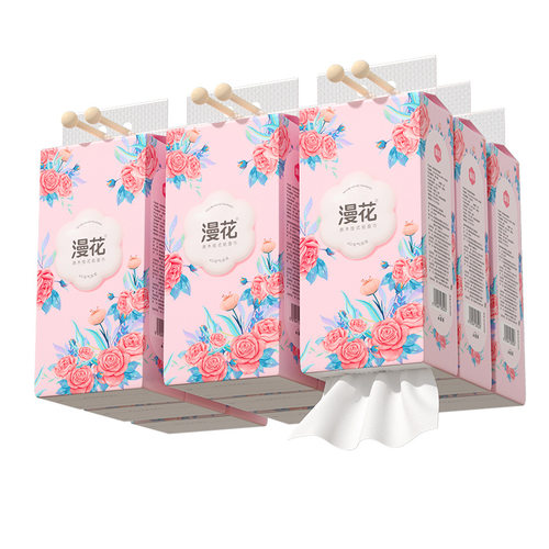 漫花悬挂式抽纸1000张/提大包加厚整箱装纸巾原木浆餐巾纸卫生纸 - 图3