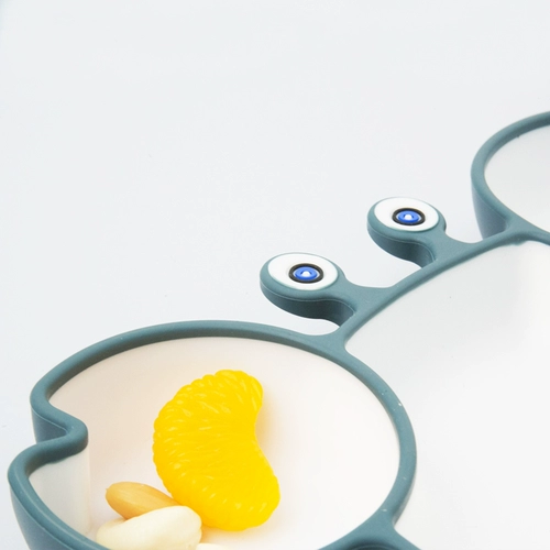 Детская силиконовая обеденная тарелка для еды, 2 лет