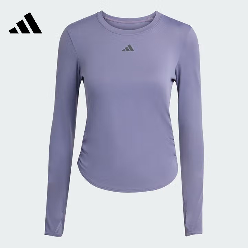 劲浪体育adidas阿迪达斯女子运动休闲健身舒适修身长袖T恤KC2449,淘宝优惠券,粉丝福利购,淘宝优惠卷