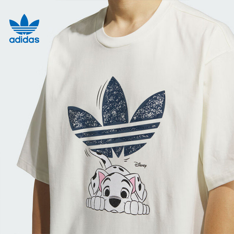 劲浪adidas阿迪达斯冬三叶草迪士尼联名男运动休闲短袖T恤KG6683,淘宝优惠券,粉丝福利购,淘宝优惠卷