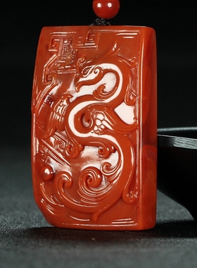 墨雨轩男女款南红玛瑙原石雕刻