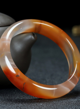 正宗四川天然凉山南红玛瑙冰飘手