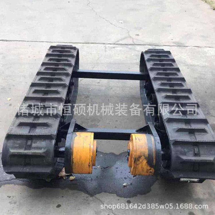 橡胶履带底盘运输设备工农业果园田园挖掘机防滑耐磨履带底盘总成,淘宝优惠券,粉丝福利购,淘宝优惠卷