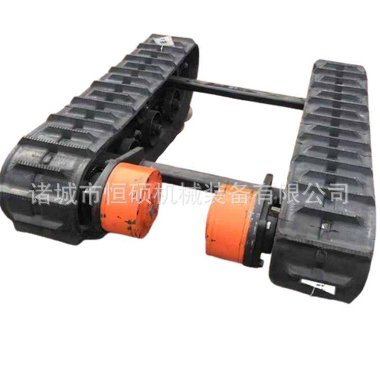 橡胶履带底盘运输设备工农业果园田园挖掘机防滑耐磨履带底盘总成,淘宝优惠券,粉丝福利购,淘宝优惠卷