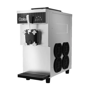 东贝冰淇淋机CF7126商用全自动软质冰激凌机台式奶浆款甜筒雪糕机