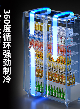 东贝展示柜商用冷藏保鲜啤酒