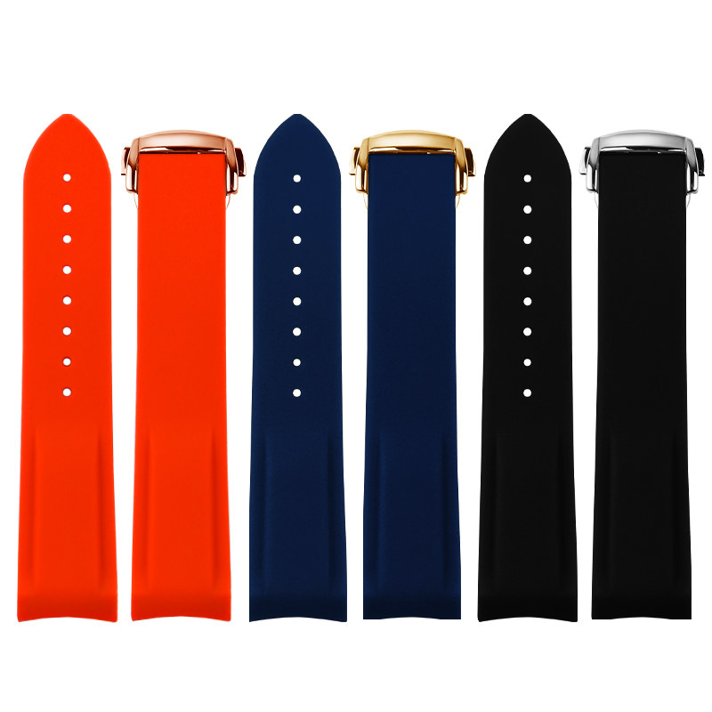 适配欧米茄海马超霸汉密尔顿浪琴康卡斯精工20mm硅胶手表带折叠扣,淘宝优惠券,粉丝福利购,淘宝优惠卷