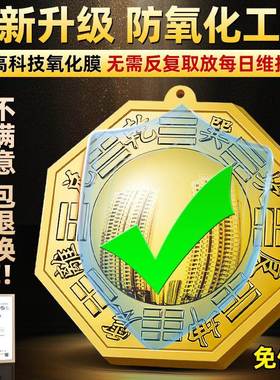 八卦镜凸镜纯铜家用九宫太极门口窗户凹镜挂件客厅店铺摆件子凹面