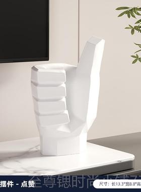 正品现代室象手势艺术摆件级感样板房家居高客厅酒柜办抽公桌面装