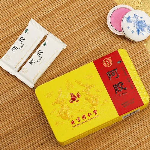 Пекинг Тонгрентанг Эцзяо Блок 250G Блок Блок Эджиао Таблетки Пополнение кровь и фармацевтическая фармацевтическая фармацевтическая фармация