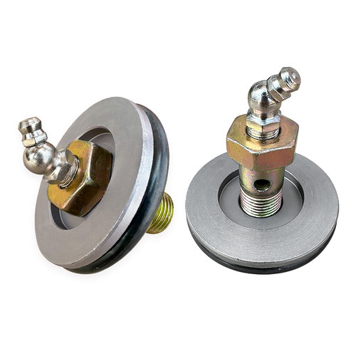 解放J6P前桥主销羊角立轴盖板JH6堵盖J7J6L转向节油封黄油嘴螺丝 - 图2