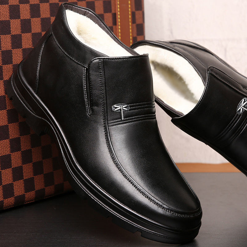 大码头层牛皮羊毛保暖冬季男士棉鞋45码真皮46码防滑47码48码棉鞋,淘宝优惠券,粉丝福利购,淘宝优惠卷