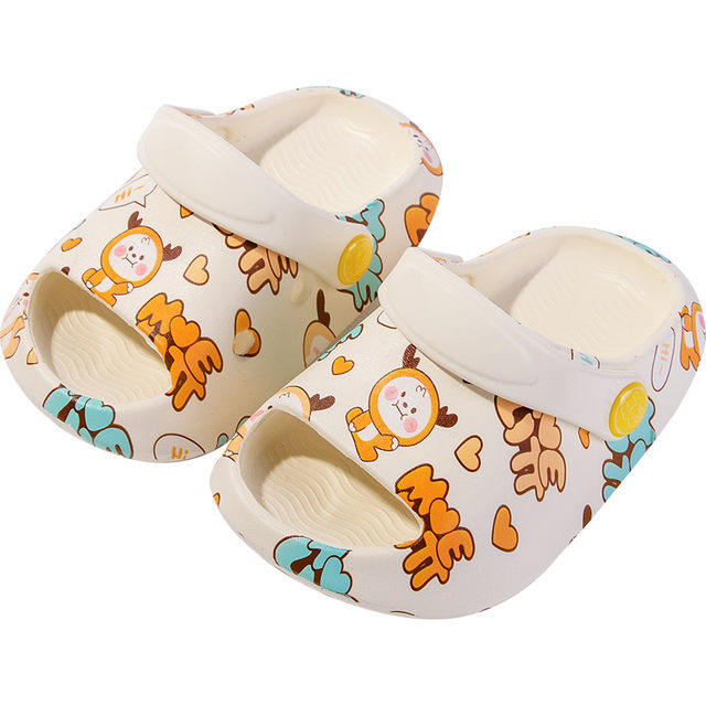 Baby slippers Xia boy 1-3 years old indoor anti-skid children's anti-collision infant soft bottom children's cold slippers girl