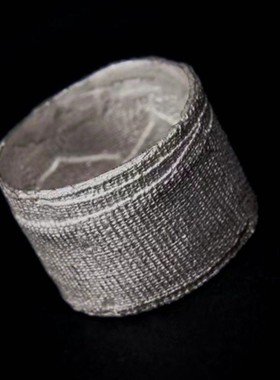 创口贴戒指暗黑系S925纯银绷带小众设计个性款指环ins男女配饰