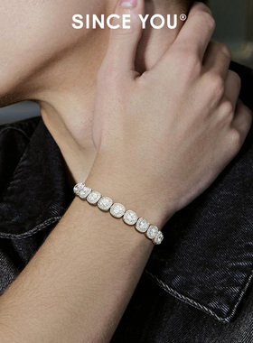 SinceYou方糖晶钻手链男女同款