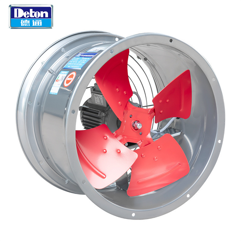 德通FG管道轴流风机圆形通风机抽风机工业仓库换气扇排气扇厨房 - 图0