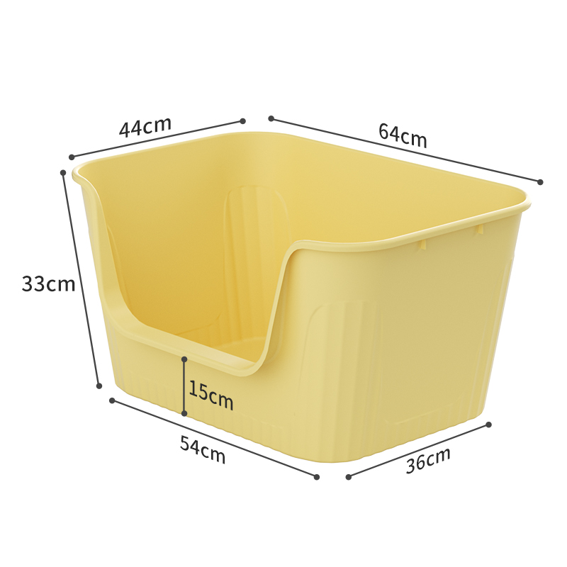 盼四季猫砂盆超大号开放式半封闭厕所防外溅猫沙盆子缅因猫用品 - 图3