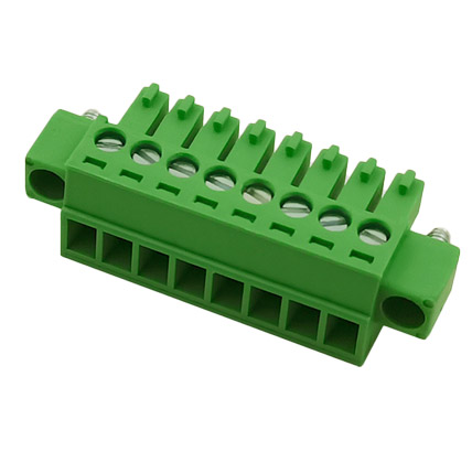 15EDGKM-3.5/3.81mm间距 插拔式接线端子 单孔座 带耳朵插头2P-24 - 图3