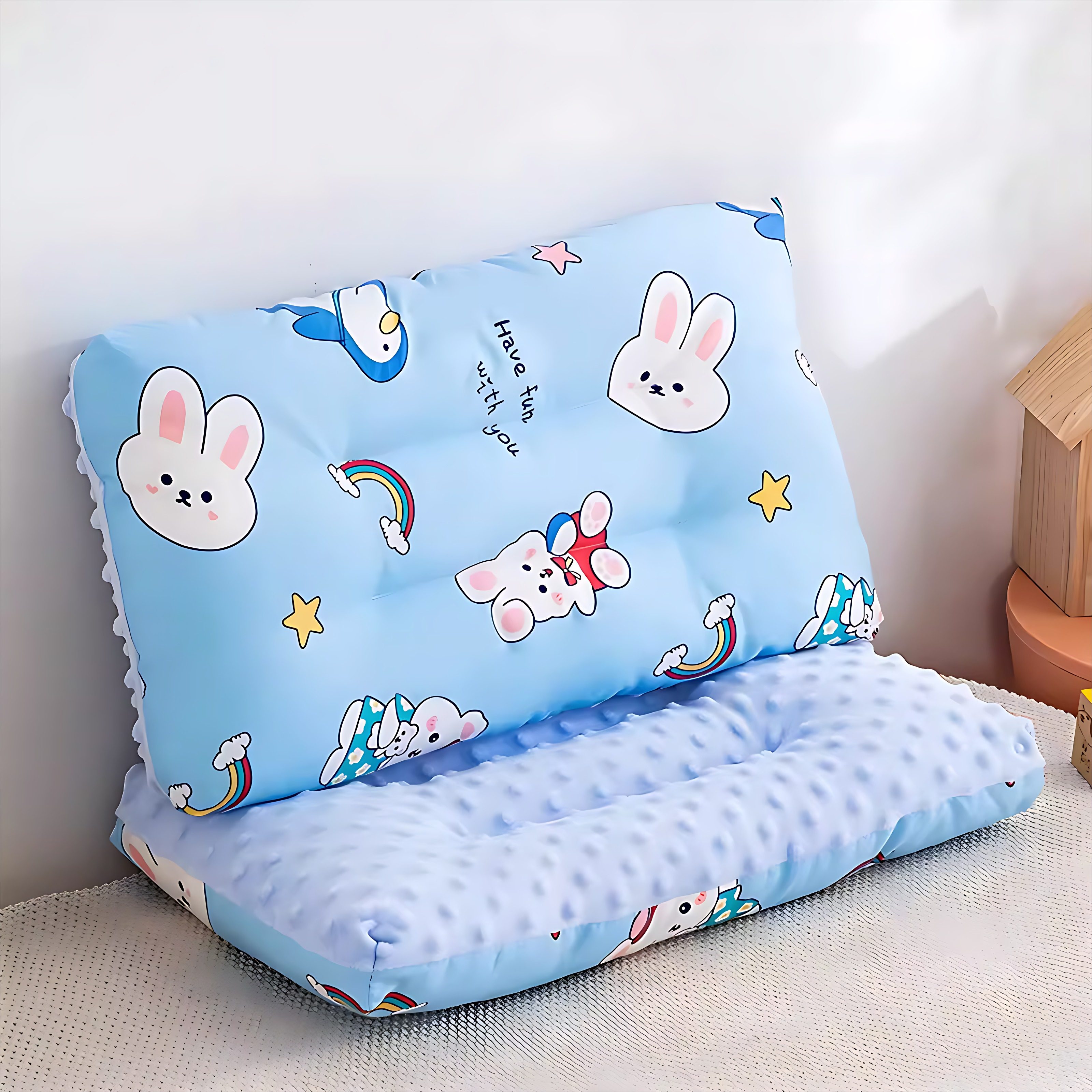 2026婴儿枕头儿童小枕头纯棉1-2-3-6岁宝宝定型安抚豆豆枕可机洗,淘宝优惠券,粉丝福利购,淘宝优惠卷