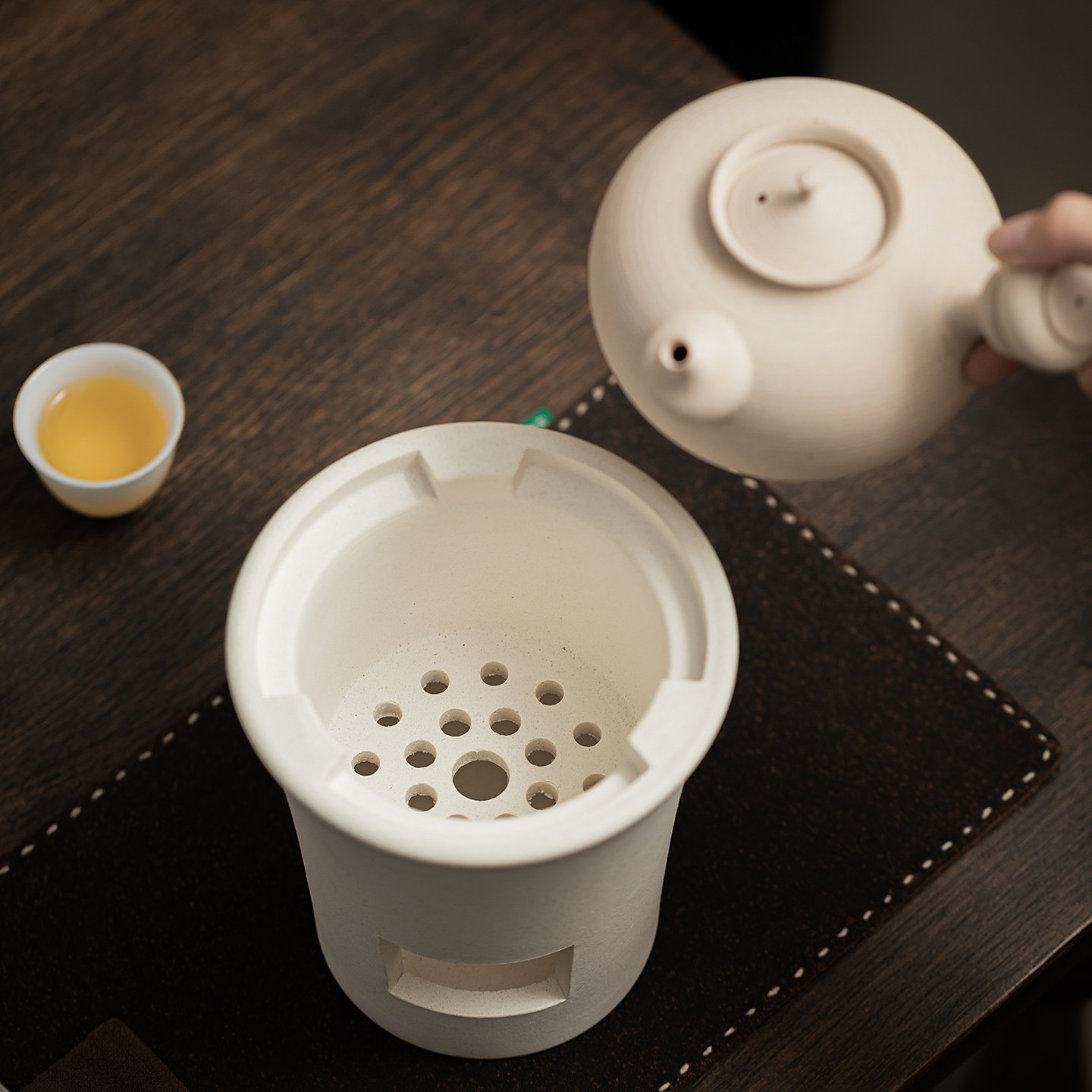 白泥炭炉小火炉无釉烧水壶薄胎手工砂铫壶套装侧把煮茶壶煮水壶,淘宝优惠券,粉丝福利购,淘宝优惠卷