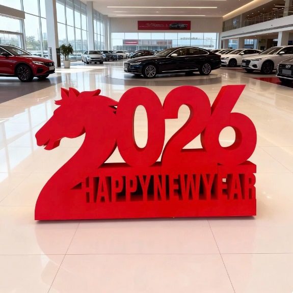新年4s店酒店大堂马年店铺商场打卡点公司年会新年场景布置立体字,淘宝优惠券,粉丝福利购,淘宝优惠卷