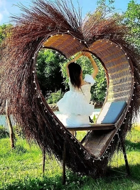 藤条打卡田园庭院拍照v网红引流