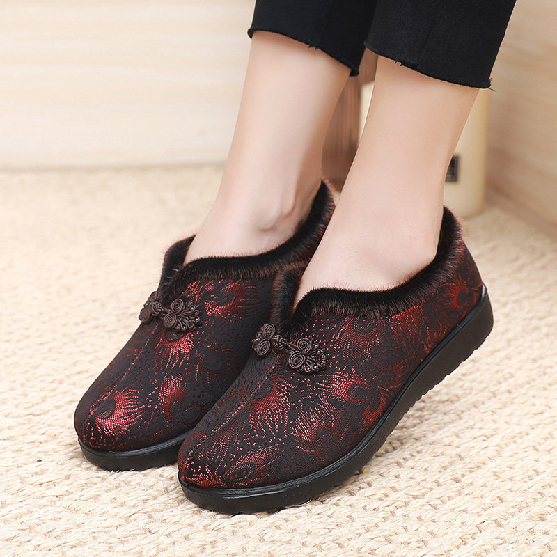 老北京布鞋宝石官方旗舰店冬款棉鞋 宝石布鞋布鞋