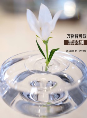 漂浮花插新款简约侘寂风花瓶