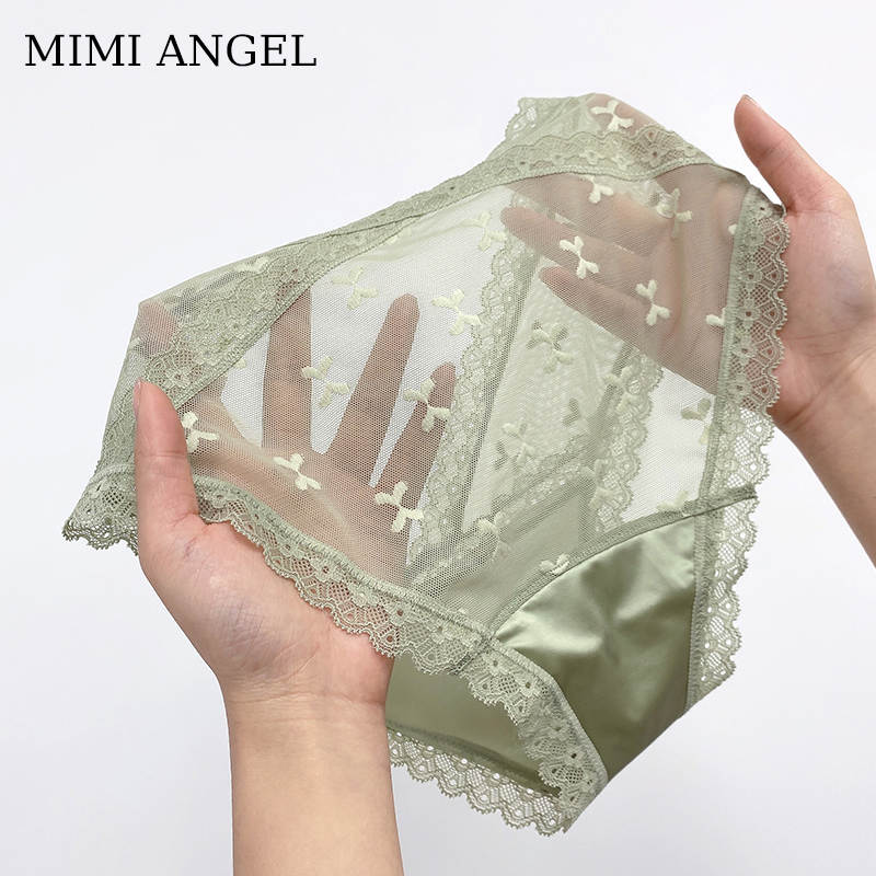 mimi angel蕾丝纯棉中腰性感内裤 mimiangel内裤