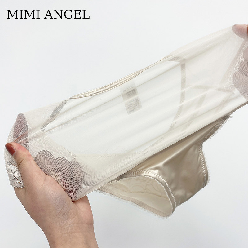 mimi angel性感蕾丝情调冰丝三角裤 mimiangel女三角裤