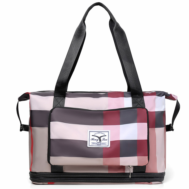 女生短途女大容量轻便可折叠旅行包 北潮旅行袋