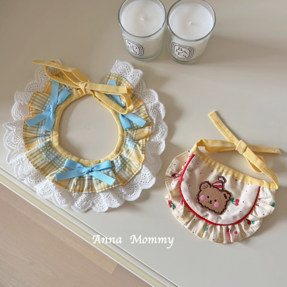 黄色系可爱宠物蕾丝花边蝴蝶结口水巾猫咪围脖狗狗围巾小猫围嘴,淘宝优惠券,粉丝福利购,淘宝优惠卷