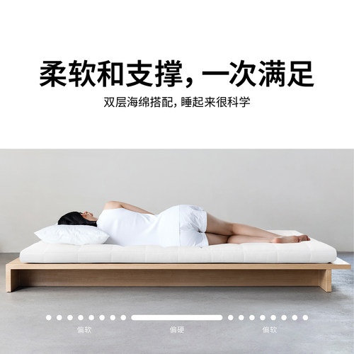 蓝盒子小蓝垫T2Pro记忆棉床垫薄垫家用软垫酒店专用宿舍榻榻米垫 - 图1