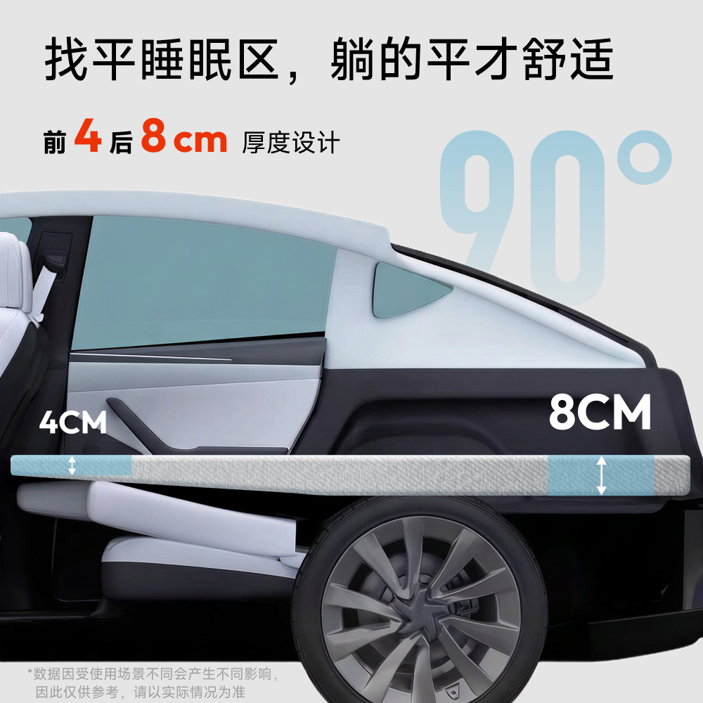 小特适用于特斯拉焕新款ModelY/3车载速装找平床垫露营睡后备箱