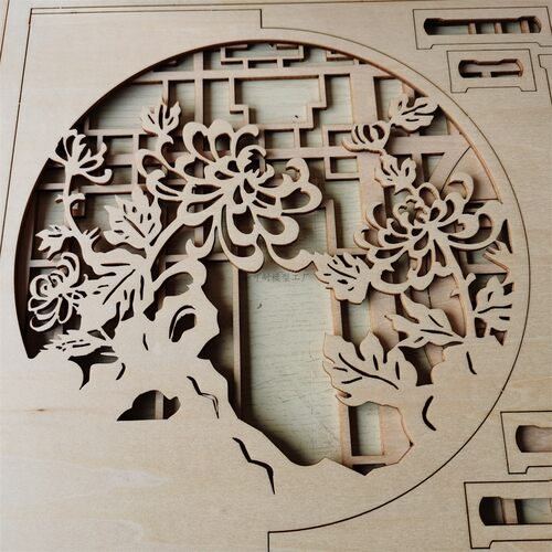 模型激光切割雕刻加工椴木板亚克力烧板打板刻板建筑环艺毕设定制 - 图0